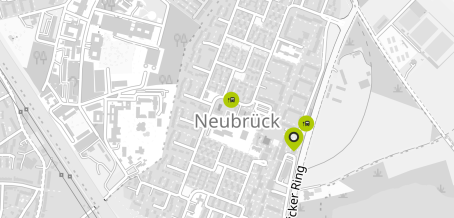 Eine graue Straßenkarte zur Übersicht mit einem Ausschnitt von Köln Neubrück.